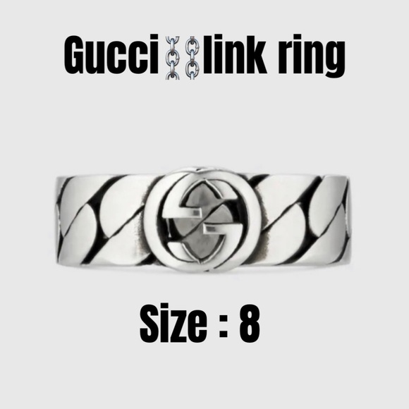 Gucci Jewelry - 🔥🔥⛓️🔗 GUCCI WIDE RING WITH INTERLOCKING G